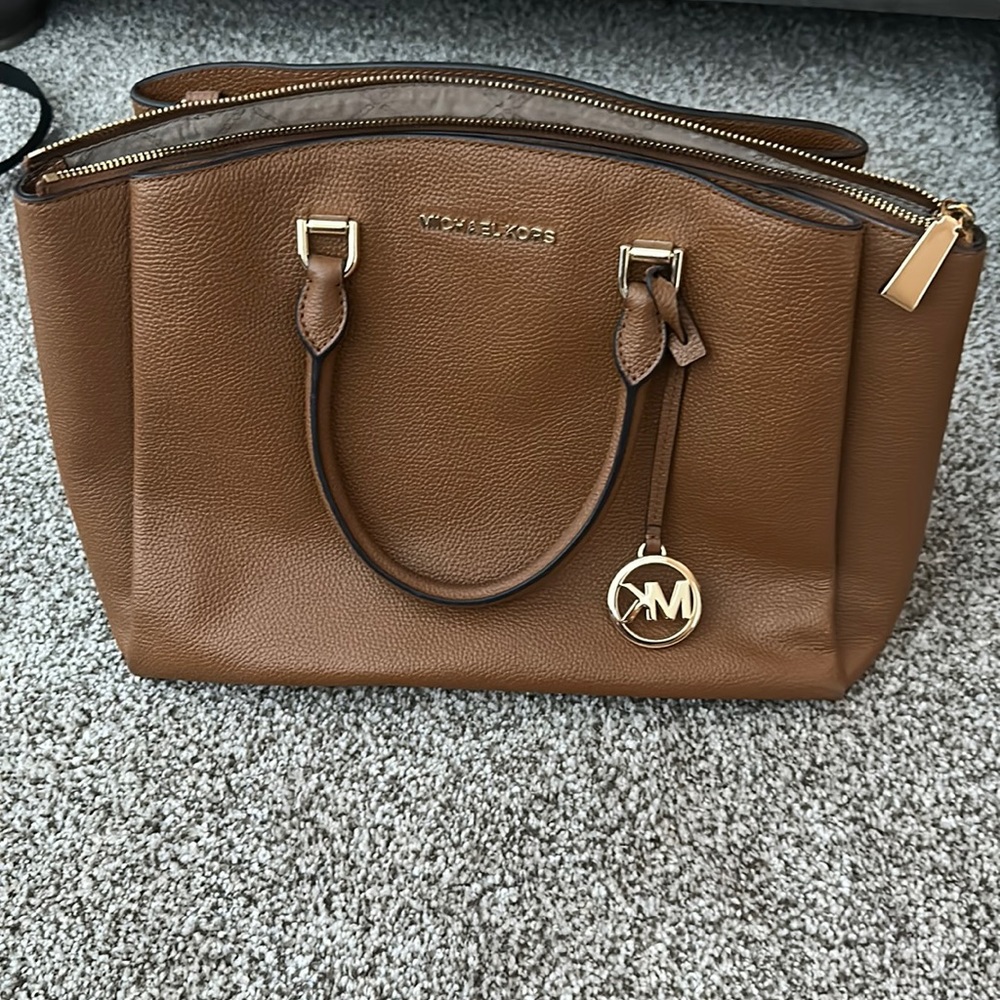 Michael Kors camel handbag